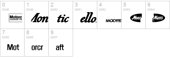 LogosCompanyP12 numbers 0-9 preview