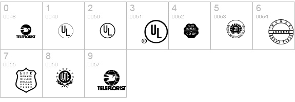 LogosServiceP02 numbers 0-9 preview