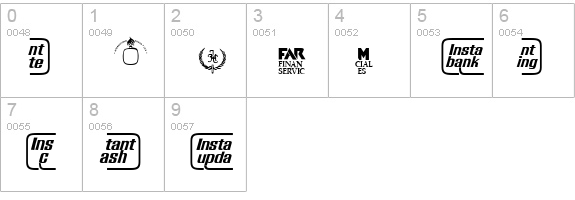 LogosServiceP03 numbers 0-9 preview