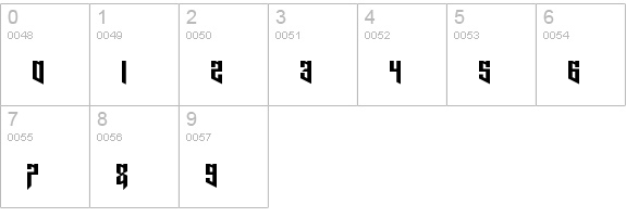 Lord Juusai Regular numbers 0-9 preview