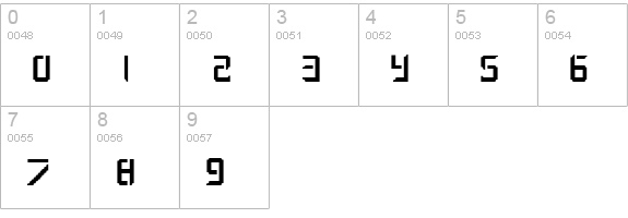 Lost Passenger numbers 0-9 preview
