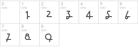 LostWages numbers 0-9 preview