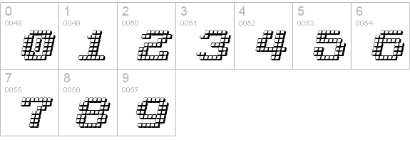 LotsOfDotz numbers 0-9 preview