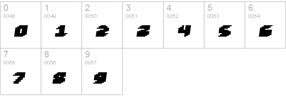 Loud noise Black Skew numbers 0-9 preview