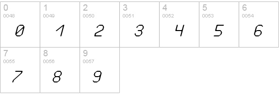 Love Parade italian numbers 0-9 preview