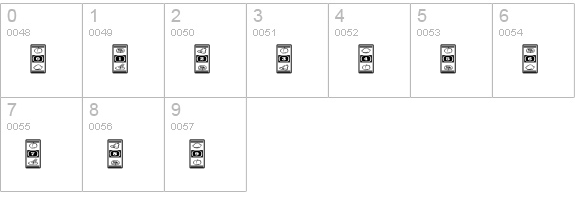 LuckyApe numbers 0-9 preview