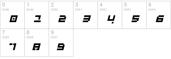 LuggageBrokenHeavyObl numbers 0-9 preview