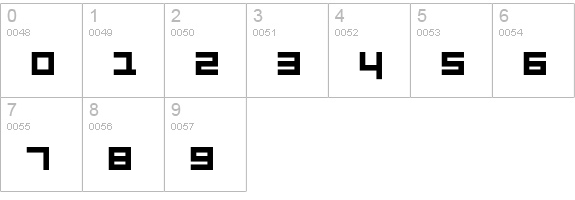 LuggageHeavy numbers 0-9 preview