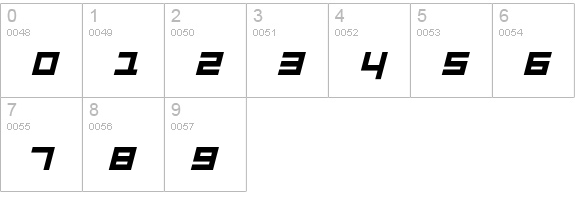LuggageHeavyObl numbers 0-9 preview