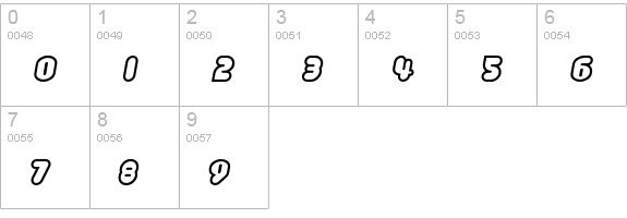 Luvbug-Outline numbers 0-9 preview