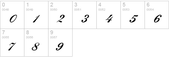 LuxuryRoyaleJF numbers 0-9 preview