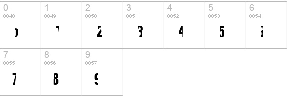 Maceo Regular numbers 0-9 preview