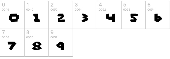 Mad Marker numbers 0-9 preview