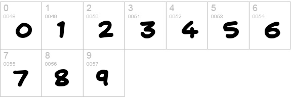 Magic Moons
 numbers 0-9 preview