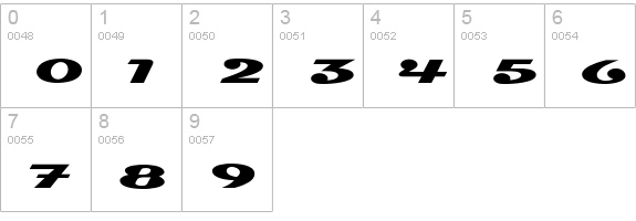 Magneto-SuperBoldExtended numbers 0-9 preview