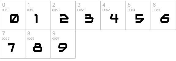 Mainframe BB numbers 0-9 preview