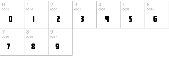 Makimango numbers 0-9 preview