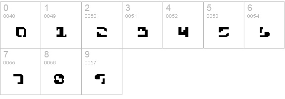 Malcorian numbers 0-9 preview