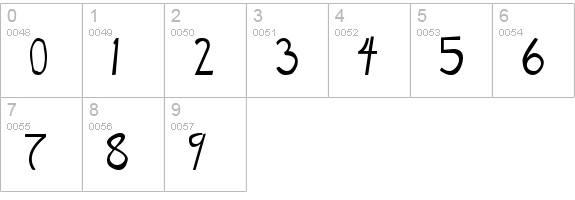 Manga Speak numbers 0-9 preview
