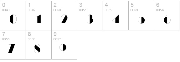 ManhattanEF numbers 0-9 preview