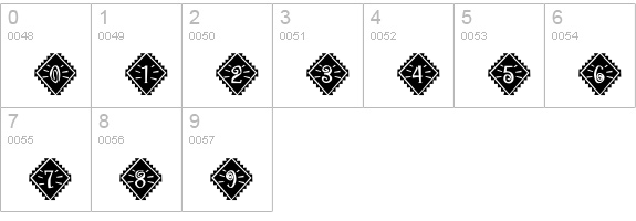 Maraca Extras Regular numbers 0-9 preview