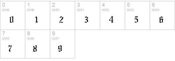Mariage numbers 0-9 preview