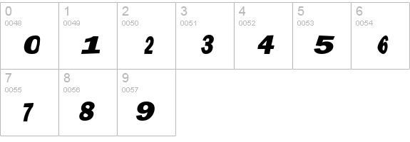 Marola numbers 0-9 preview