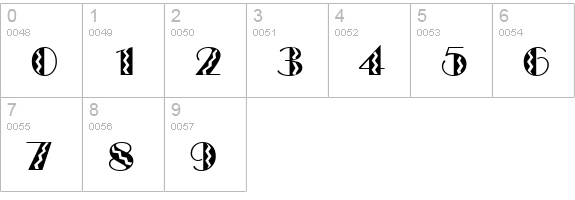 MarqueeFlash numbers 0-9 preview