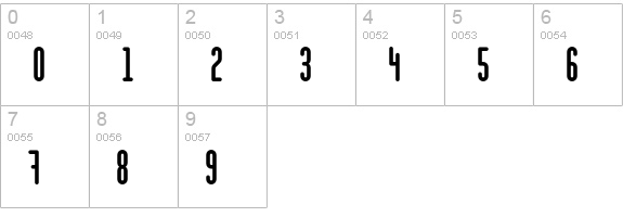 Marten numbers 0-9 preview