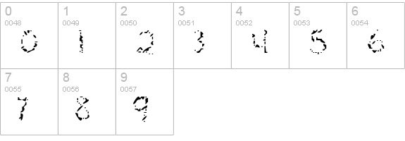 Mascara Mistake numbers 0-9 preview