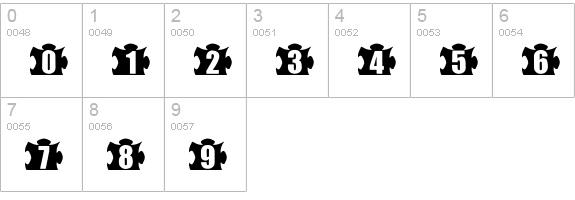 mashy Jigsaw numbers 0-9 preview
