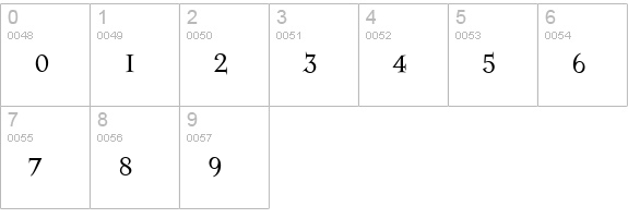 MasonSuper numbers 0-9 preview