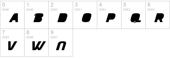 Masque numbers 0-9 preview