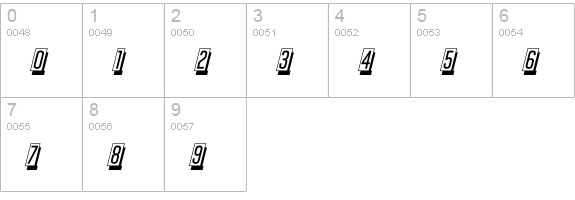 Mastercard Std numbers 0-9 preview