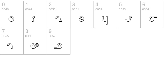 Masterdom Shadow numbers 0-9 preview