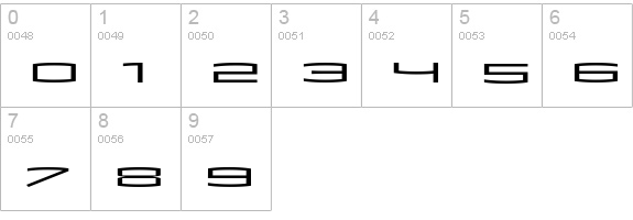 MataRegular numbers 0-9 preview