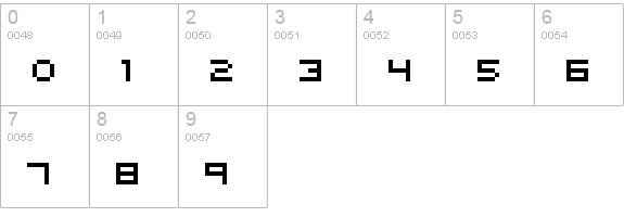 Matchworks numbers 0-9 preview