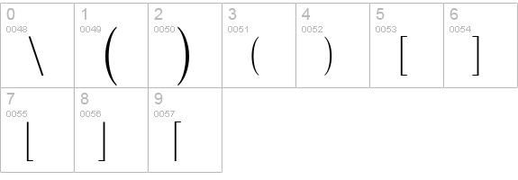 Math Extensions A numbers 0-9 preview