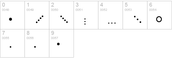 MathTechnicalP07 numbers 0-9 preview