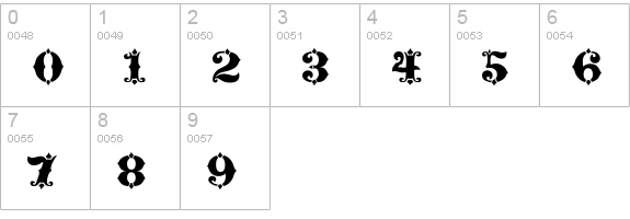 Maverick's Luck numbers 0-9 preview