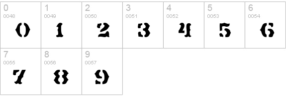 Maverick JL numbers 0-9 preview
