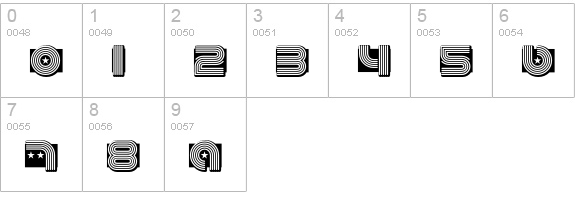 MaxiGroove numbers 0-9 preview