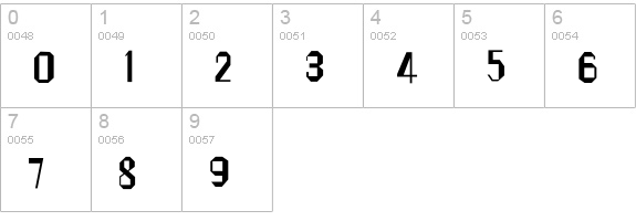 Maynard numbers 0-9 preview