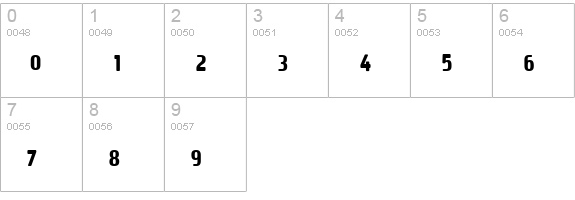 Mayo-DingbatsOne numbers 0-9 preview