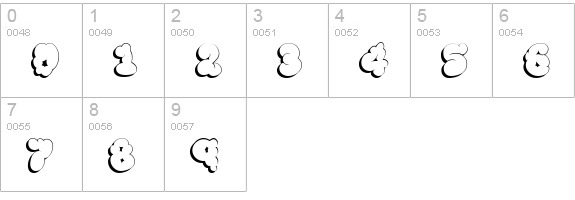 McKloud Shadow numbers 0-9 preview