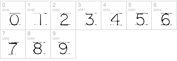 Mechanical Fun numbers 0-9 preview