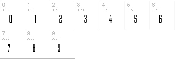 Mekanik Std numbers 0-9 preview