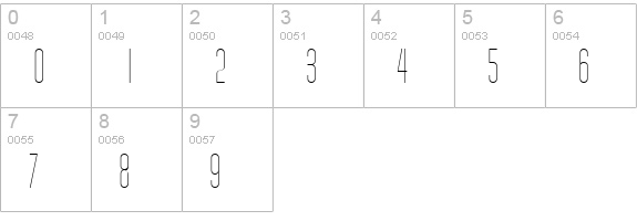 Melanin Regular numbers 0-9 preview