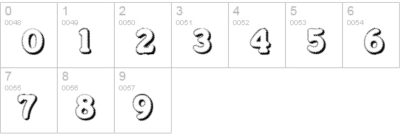 Merkin Foo numbers 0-9 preview