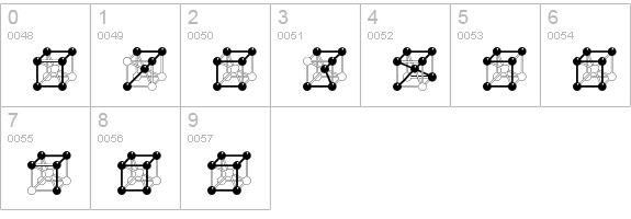 MetallicElement-Regular numbers 0-9 preview